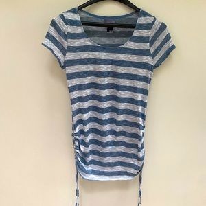 Oh Baby by Motherhood,Medium, Blue/Grey Top